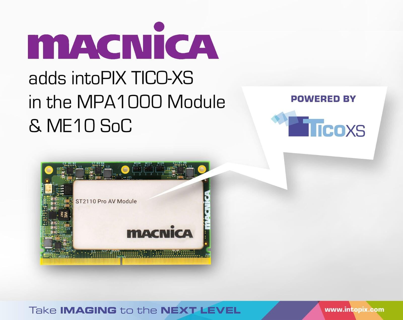Macnica adopte intoPIX TicoXS pour ses solutions OEM ProAV 4K